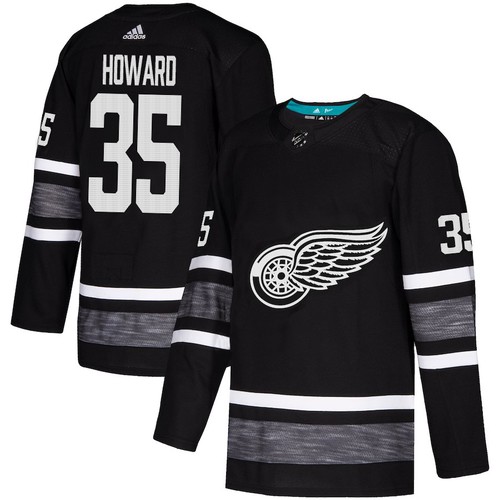 Detroit Red Wings Trikot #35 Jimmy Howard Schwarz 2019 All-Star NHL